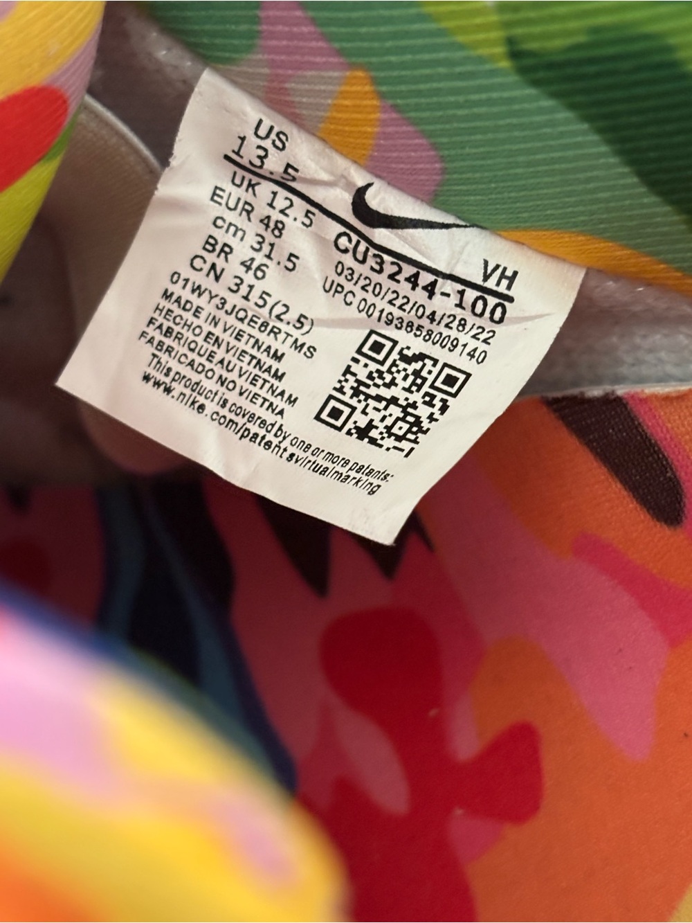 Nike SB Dunk Low Chunky Dunky collaboration Ben & Jerry's Men’s 13.5 New No Box - Picture 12 of 12